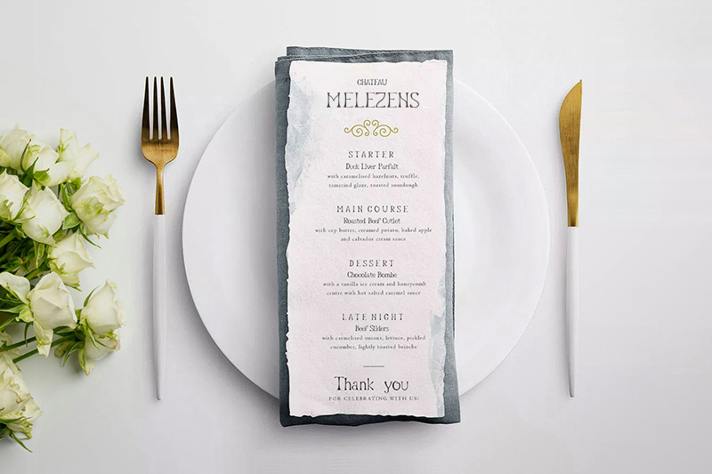 Menu Mockup